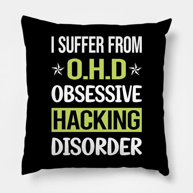 Obsessive Love Hacking Hack Hacker Pillow by lainetexterbxe49