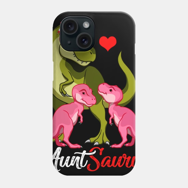 Auntsaurus T-Shirt T-rex Aunt Saurus Dinosaur Phone Case by johnbbmerch