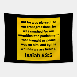 Bible Verse Isaiah 53:5 Tapestry