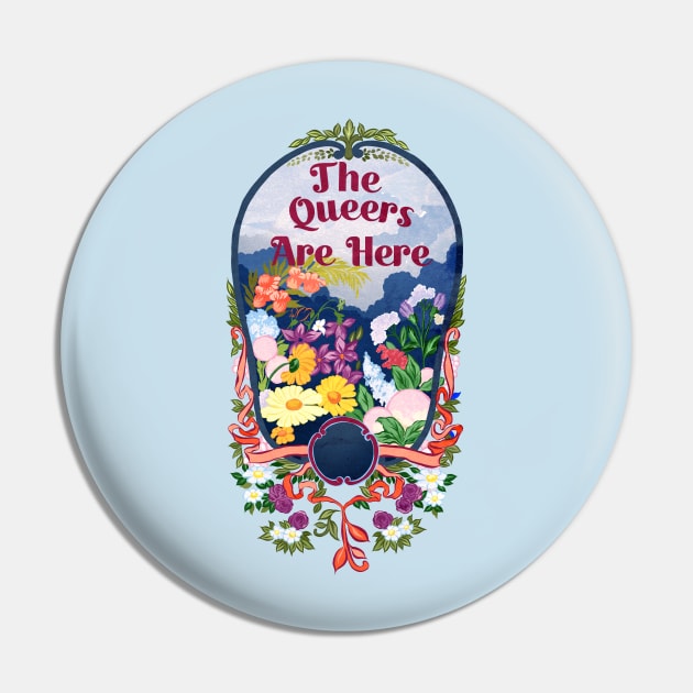 The Queers Are Here Pin by FabulouslyFeminist