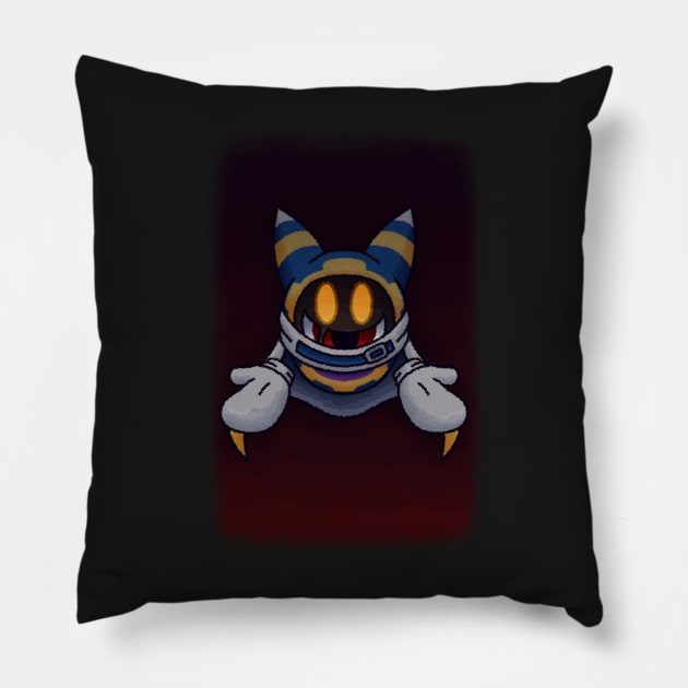 Creepy Mags Pillow by VibrantEchoes