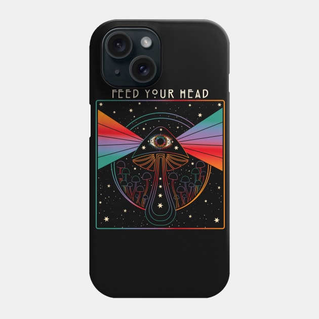 Cosmic mushroom Phone Case by Inktally