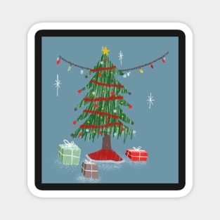 Mid-century Christmas tree Magnet