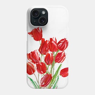 Red Tulips Phone Case