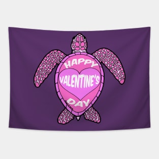 Valentine Sea Turtle Tapestry