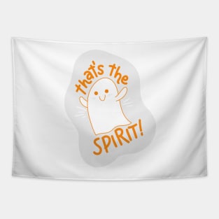 That's The Spirit Cute Cheerleading Ghost Tapestry