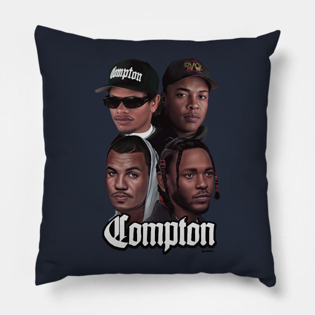 Compton FOURmation Pillow by Art Simpson