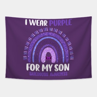 Sarcoidosis Awareness I Wear Purple For My Son Tapestry