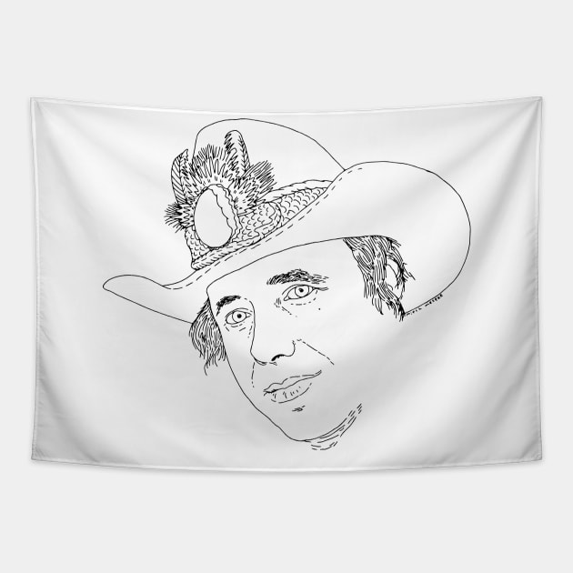 Bobby Bare Tapestry by TheCosmicTradingPost