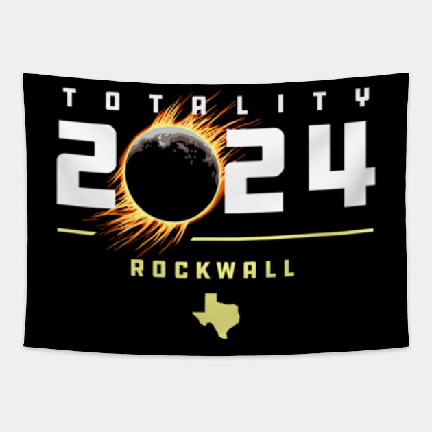 Rockwall Texas 2024 Total Solar Eclipse Tapestry by SanJKaka