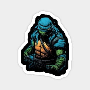 angry leonardo ninja turtle Magnet