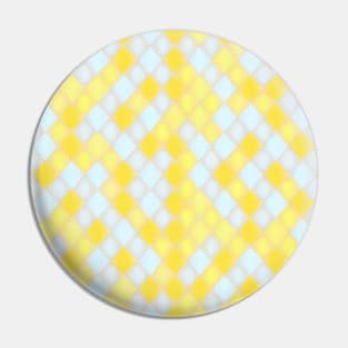 YELLOW DIAMOND DESIGN, PASTEL COLOR, DIAMOND PATTERN Pin