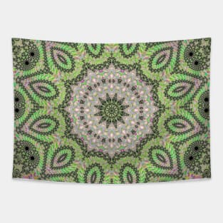 Psychedelic Fractal Mandala Tapestry