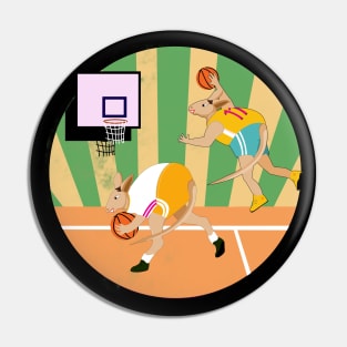 Basketball Kangaroos Pin