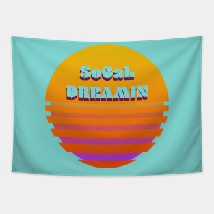 SoCal Dreamin Vintage Design Tapestry