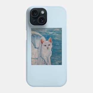 Santorini Cat Phone Case