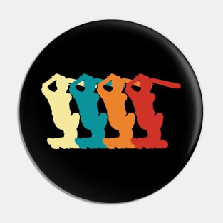 Retro Cricket Pin