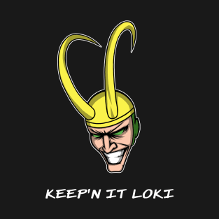 Funny Keep'n It Loki God Of Mischief Graphic Design T-Shirt