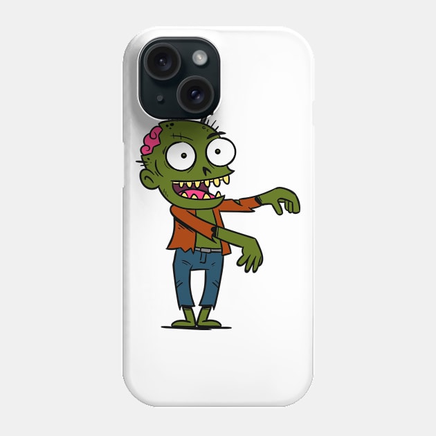 Halloween Zombie cartoon Phone Case by holidaystore