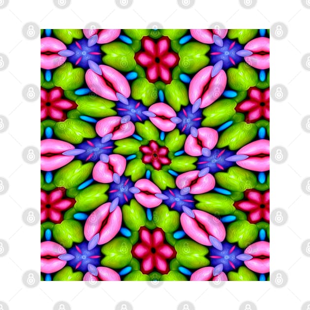 Cute Pink Flower Pattern by PatternFlower