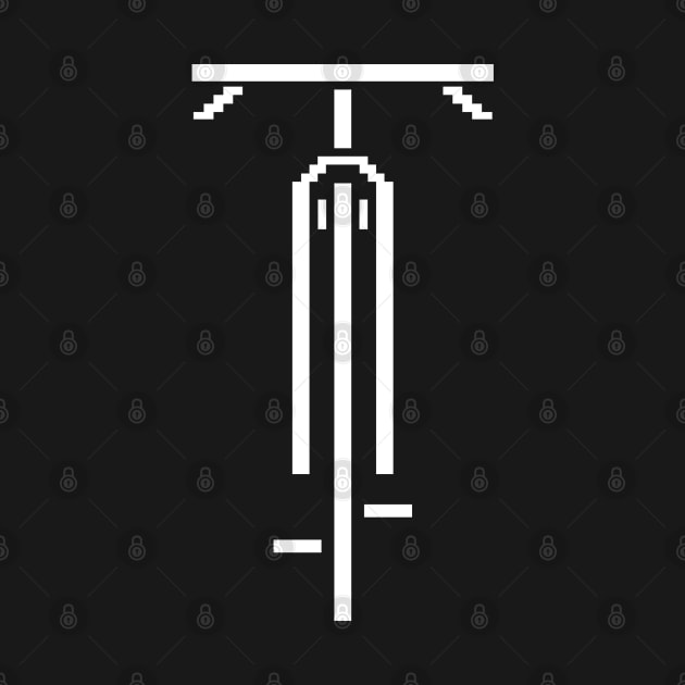 Biking Pixel Icon Symbol Art Cycling Love Bike Riding Art by TeeCreations