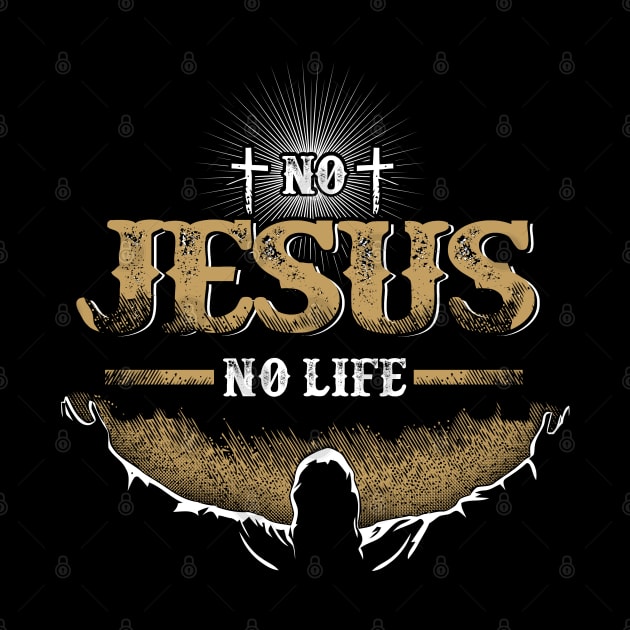 No Jesus No Life Christian Gift by Merchweaver