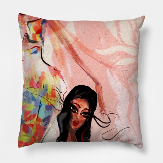 Fashion queen Pillow by valentyna mohylei