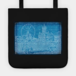 Cardiff Bay Blueprint Tote