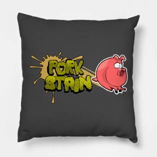 PorkStain Pig Logo Pillow