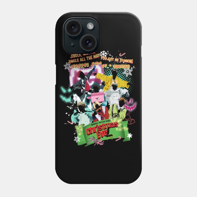 christmas evel stray kids Phone Case by Afire