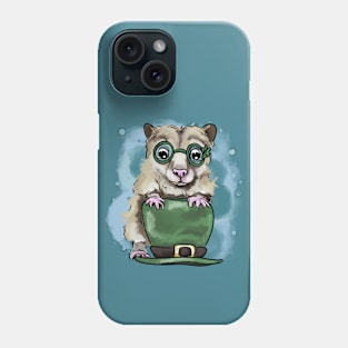 Funny hamster - St. Patrick's day Phone Case