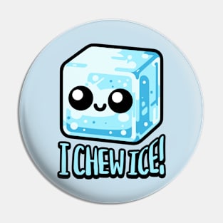 Chew Ice! Cute Ice Cube Pin