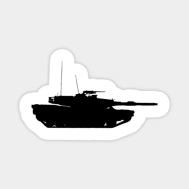 Abrams Tank Magnet by Jared S Davies