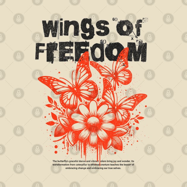 Wings Of Freedom Butterfly by Odetee