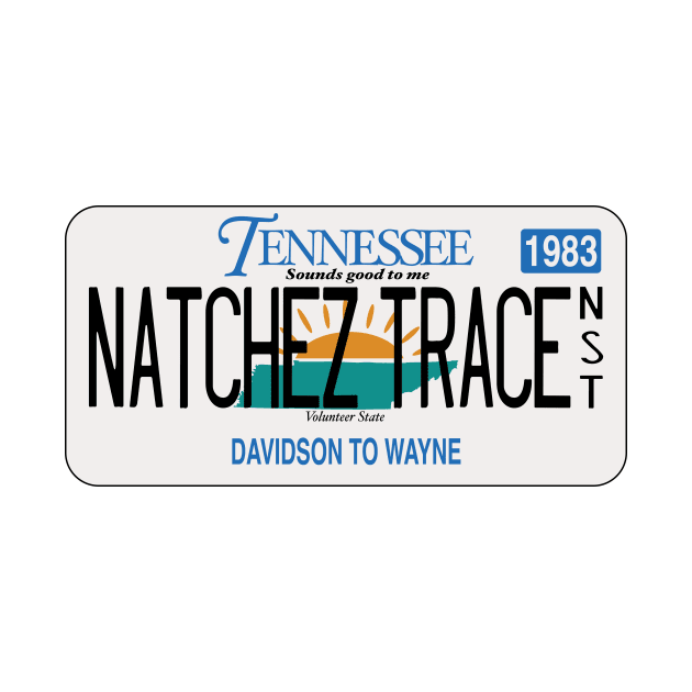 Natchez Trace National Scenic Trail, Tennessee license plate by nylebuss