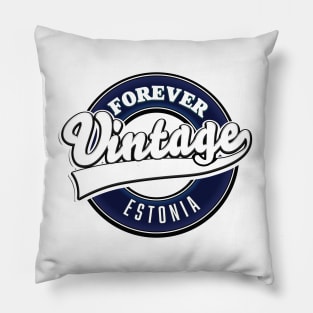 forever vintage Estonia logo Pillow