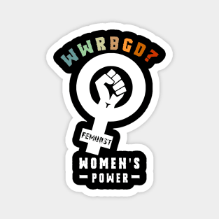 WWRBGD? RBG Ruth Bader Ginsburg Retro Feminist Tshirt Gifts Magnet