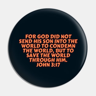 Bible Verse John 3:17 Pin