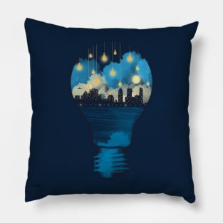 city lights Pillow