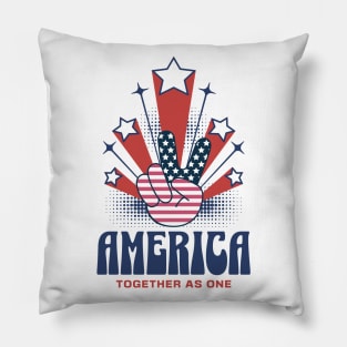 America Together As One Pillow