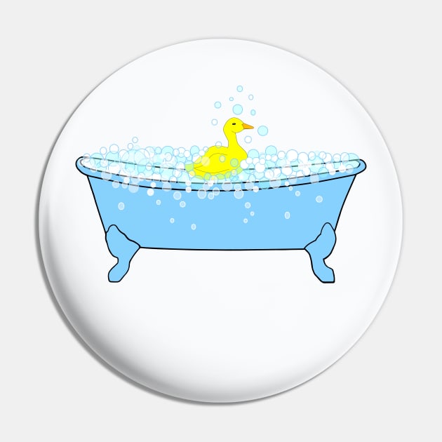 BATH Time Rubber Duck Pin by SartorisArt1