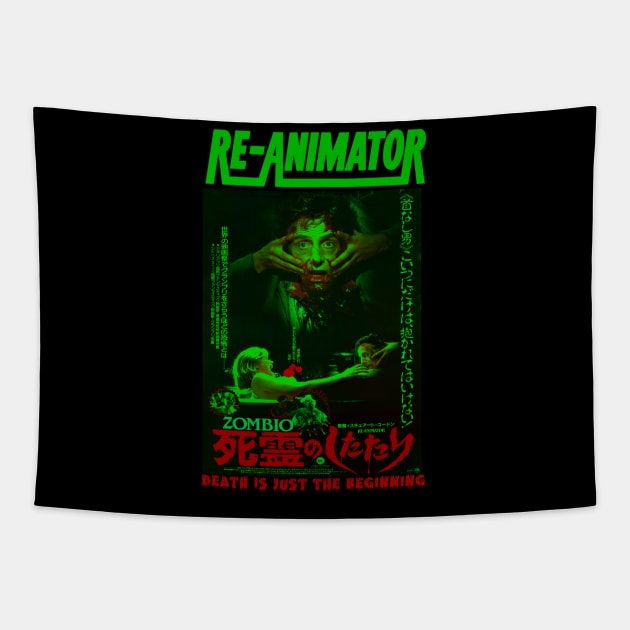 Re-Animator, Classic Horror, Japanese Tapestry by The Dark Vestiary