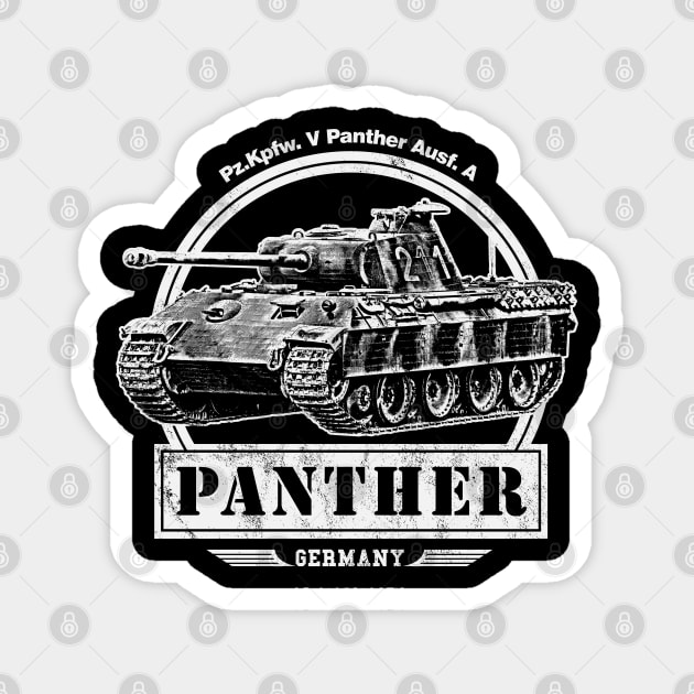 Panther Tank Magnet by rycotokyo81