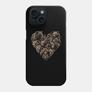 Grizzly Bear Pugnacious Protectors Phone Case