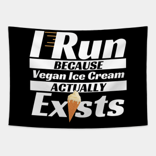 Vegan Ice Cream Loving Runner Tapestry