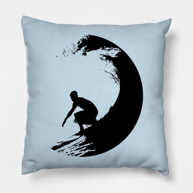 Catch A Wave Pillow by hamiltonarts