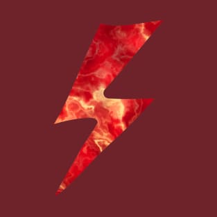 Red Lightning Flash Bolt T-Shirt