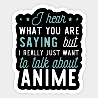 Anime Gift Ideas Stickers Teepublic Au