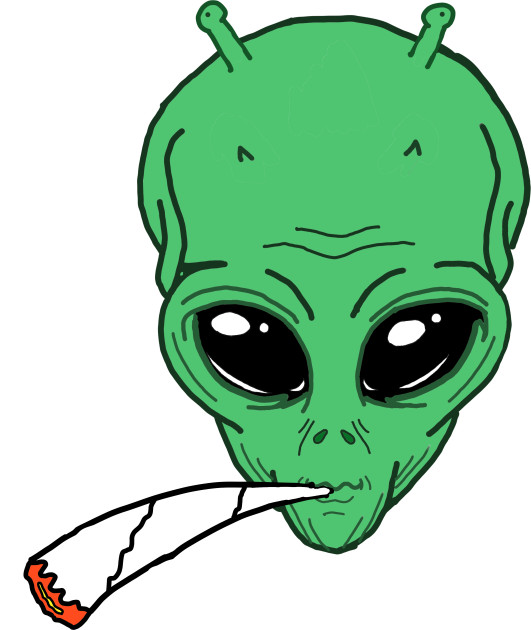 Alien Joint Smoking Weed Stoner Alien Joint Long Sleeve T Shirt Teepublic