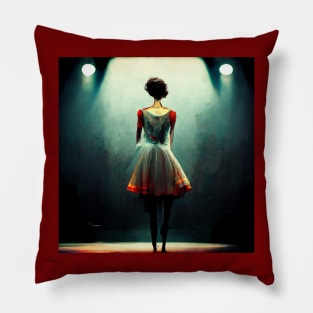 Dancer under the spotlight - all eyes on you. Pillow